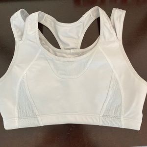 Silver Sports Bra with cute back!